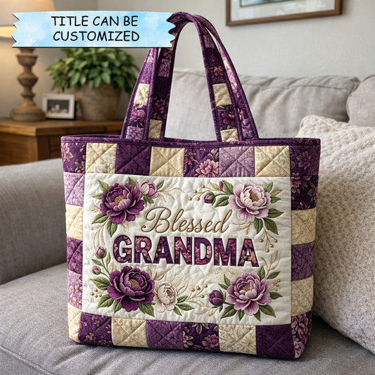 Blossom Blessing Quilted Tote Bag QTCUZ GFTOHD14575