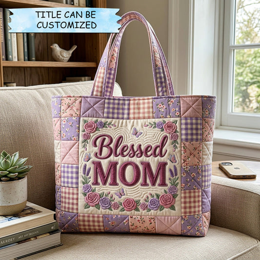 Blush Garden Patch Quilted Tote Bag QTCUZ GFTOHD14582