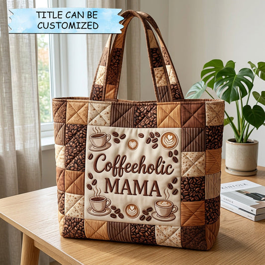 Coffee Love Quilted Tote Bag QTCUZ GFTOHD14584