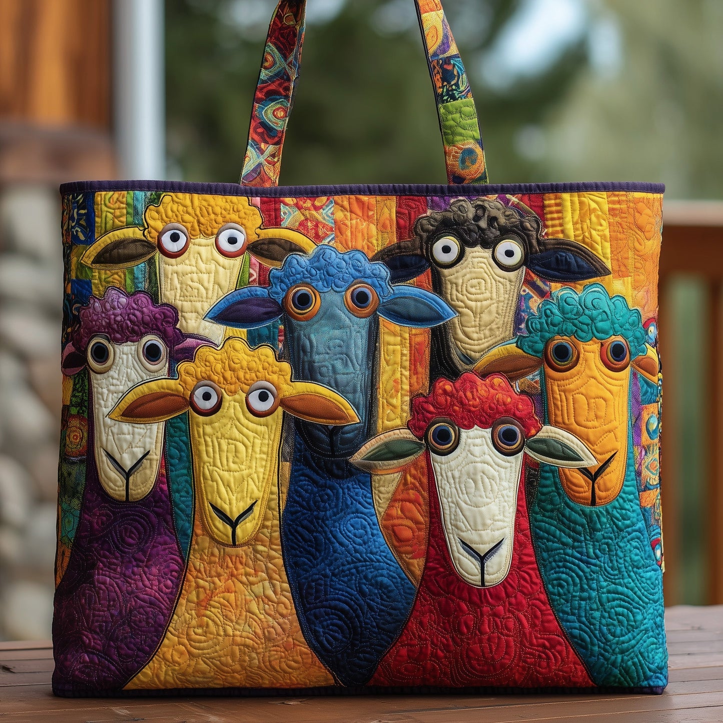 Sheep Heaven Quilted Tote Bag GFTOHD8294