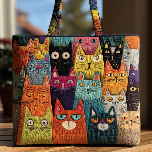 Cat Bliss Quilted Tote Bag GFTOHD9035