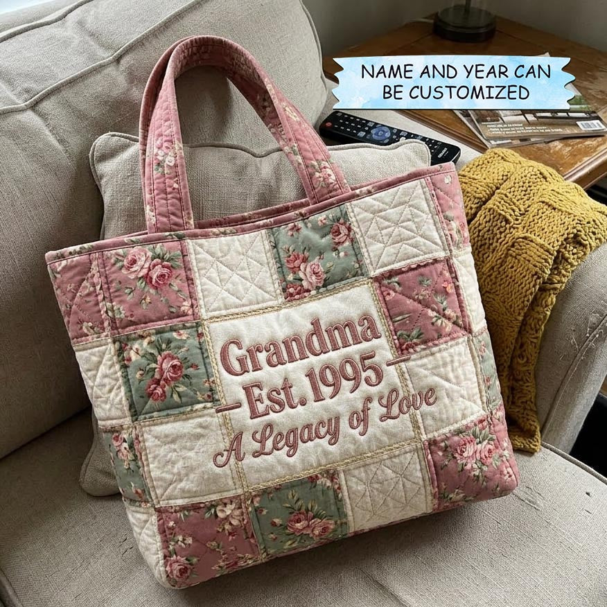 Bloom for Mom Quilted Tote Bag QTCUZ GFTOMA10339