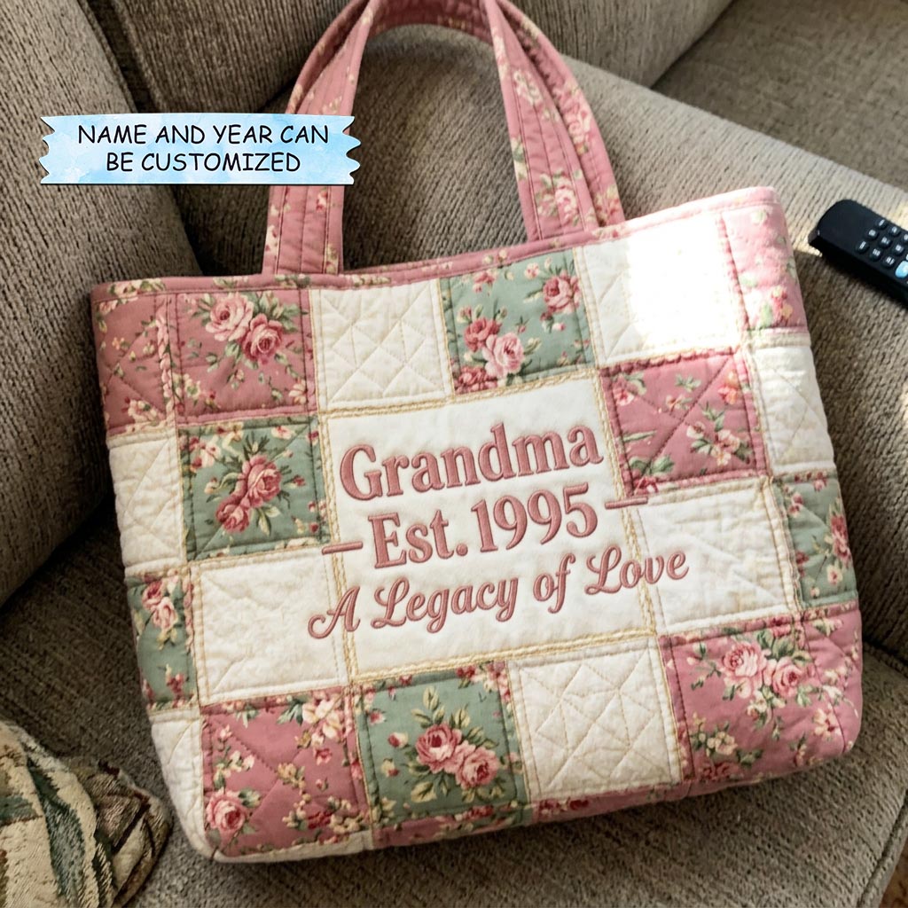 Bloom for Mom Quilted Tote Bag QTCUZ GFTOMA10339