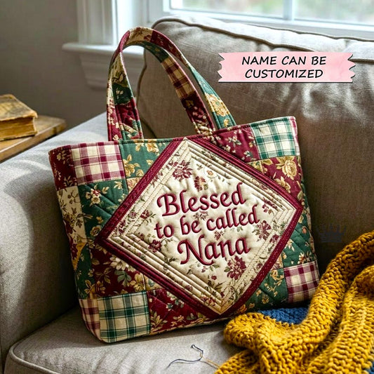 Best Mom Ever Quilted Tote Bag QTCUZ GFTOMA10538