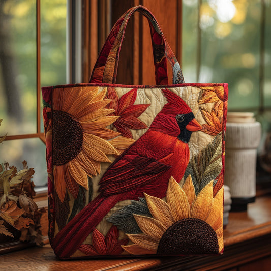 Autumn Cardinals Quilted Tote Bag GFTOMA2372