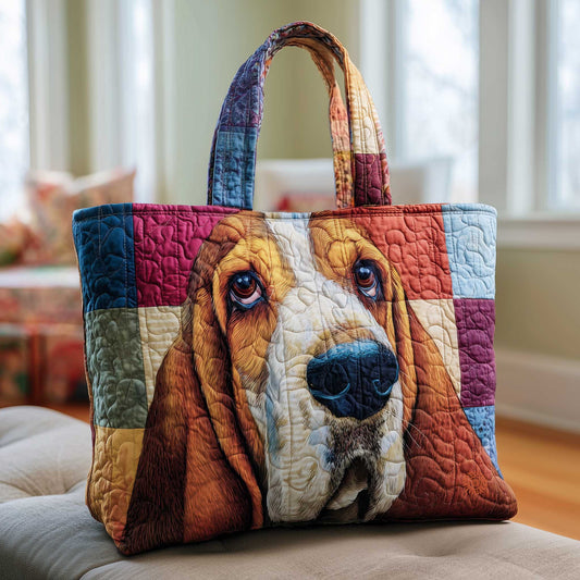 Basset Hounds Quilted Tote Bag GFTOMA8623