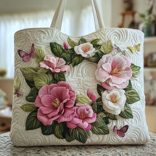 Camellia Quilted Tote Bag GFTONT2698