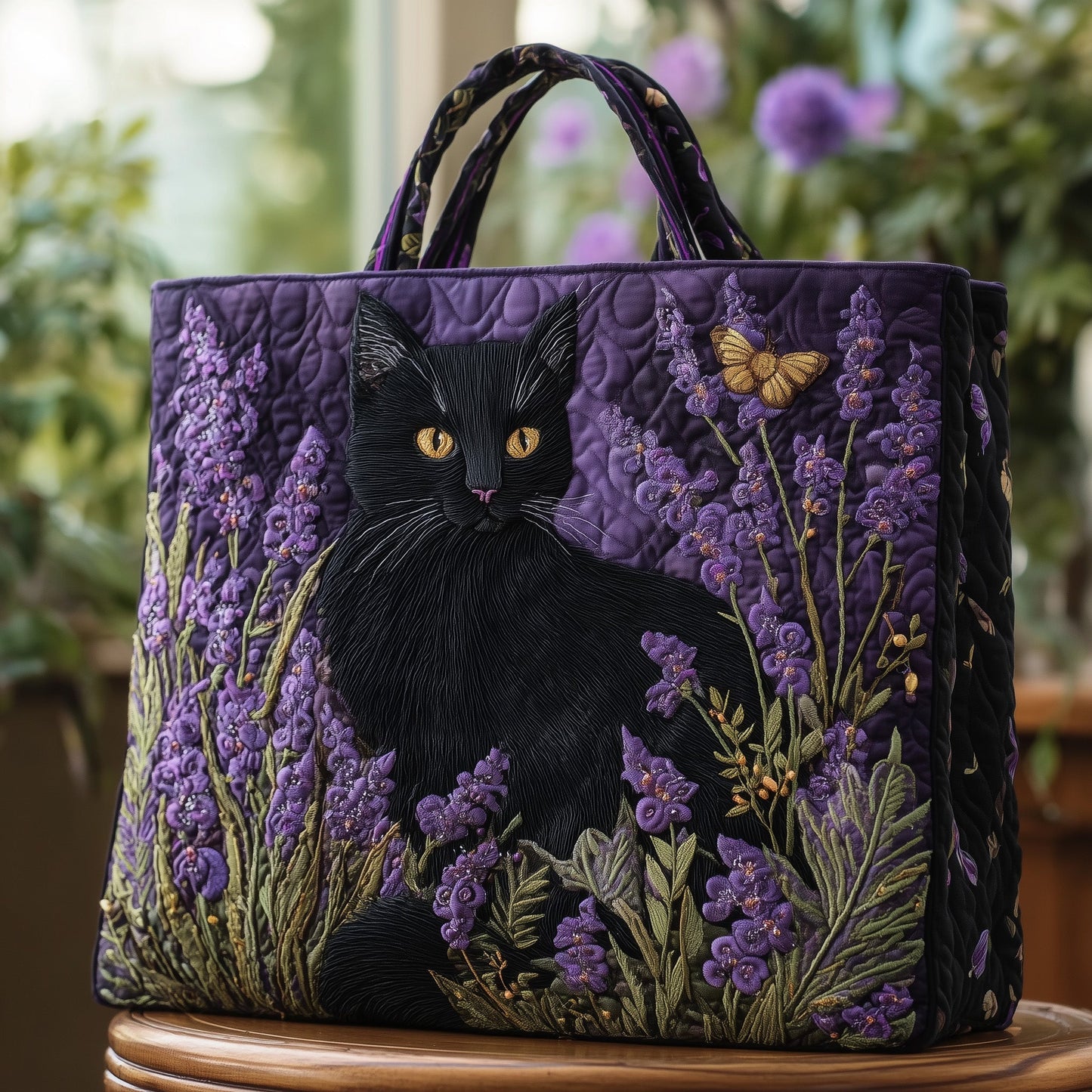 Cat Quilted Tote Bag GFTONT2794