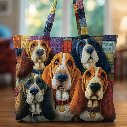 Basset Hound Quilted Tote Bag GFTONT6030