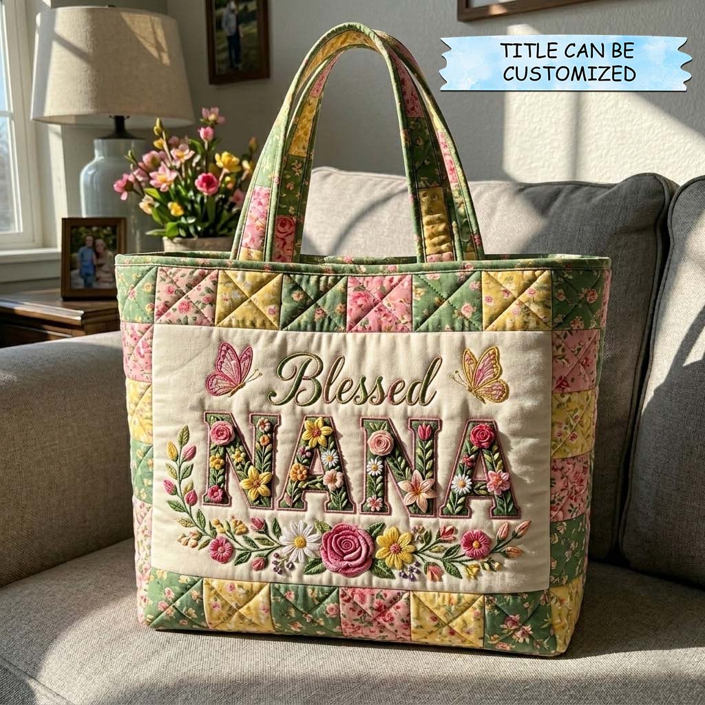 Serene Mama Quilted Tote Bag QTCUZ GFTOQA2378