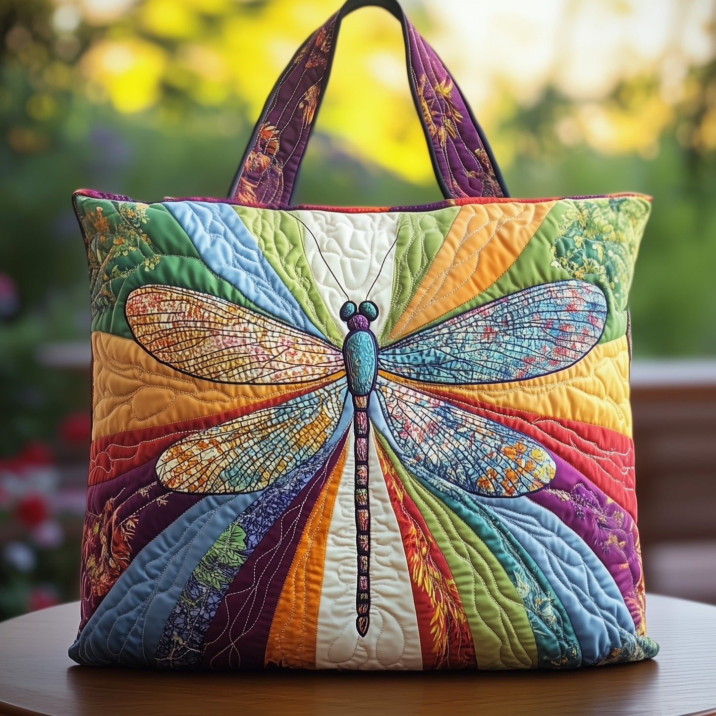 Mystic Dragonfly Quilted Tote Bag GFTOTG269