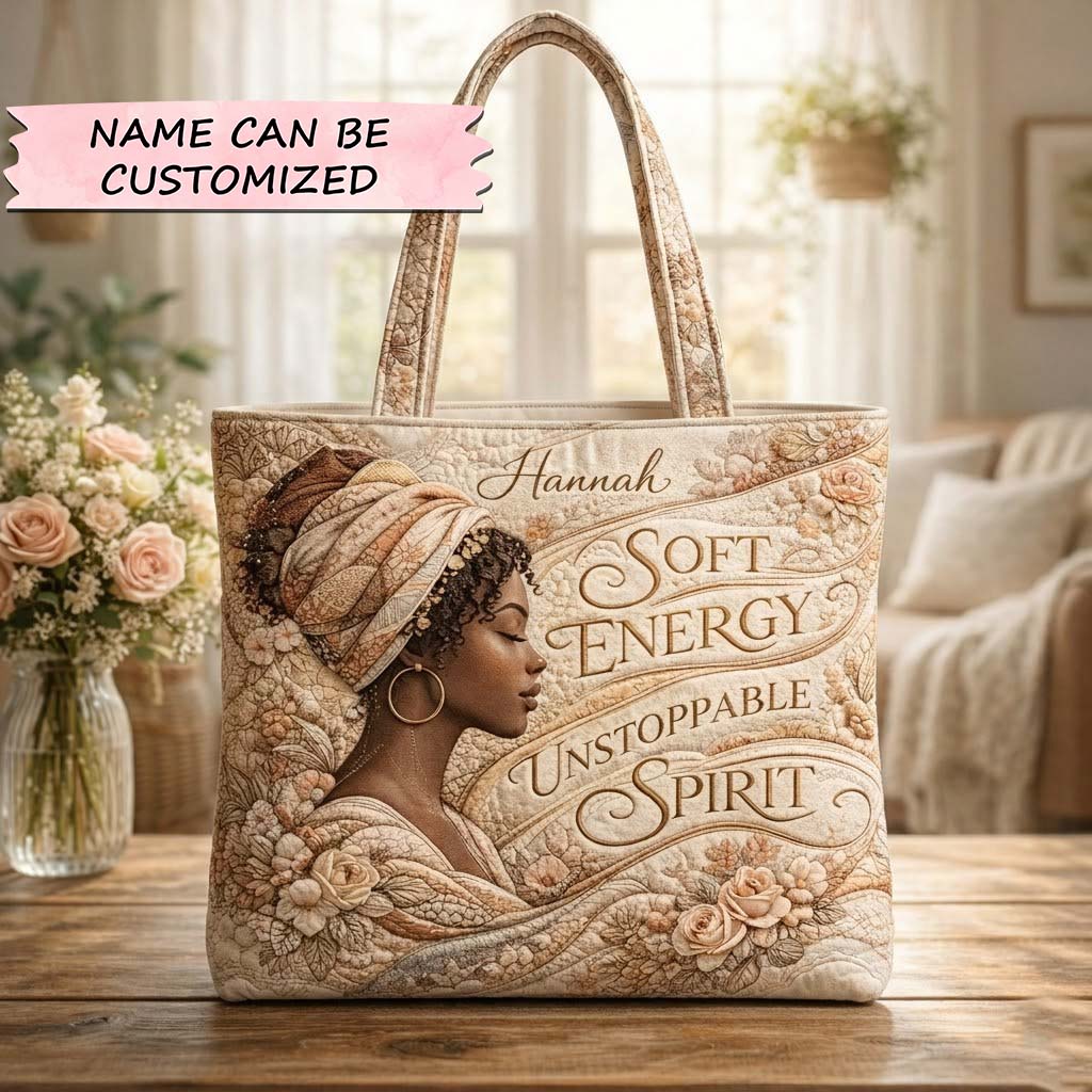 Melanin Queen Quilted Tote Bag QTCUZ GFTOTG3752