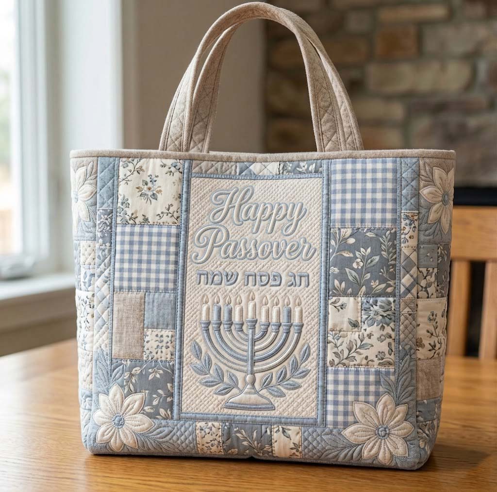 Passover Heritage Quilted Tote Bag GFTOTG3761