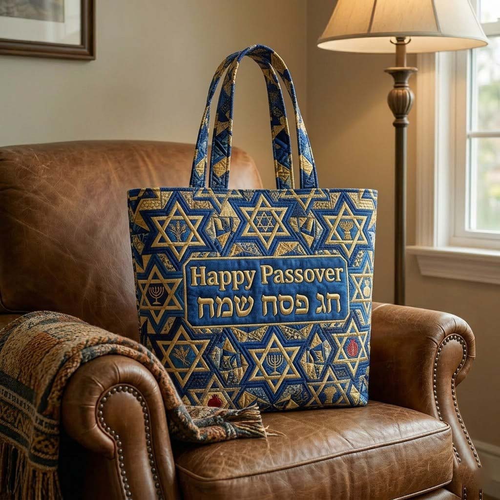 Passover Heritage Quilted Tote Bag GFTOTG3763
