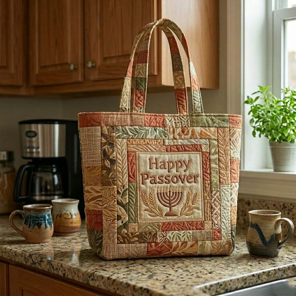 Passover Heritage Quilted Tote Bag GFTOTG3764