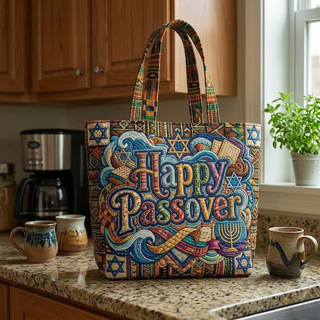 Passover Heritage Quilted Tote Bag GFTOTG3765