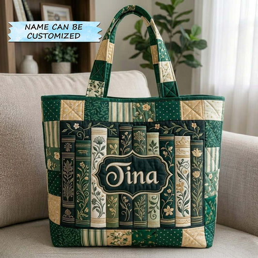 Bookish Quilted Tote Bag QTCUZ GFTOTG3840
