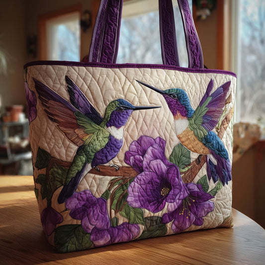 Amethyst Pair Quilted Tote Bag GFTOTL3909