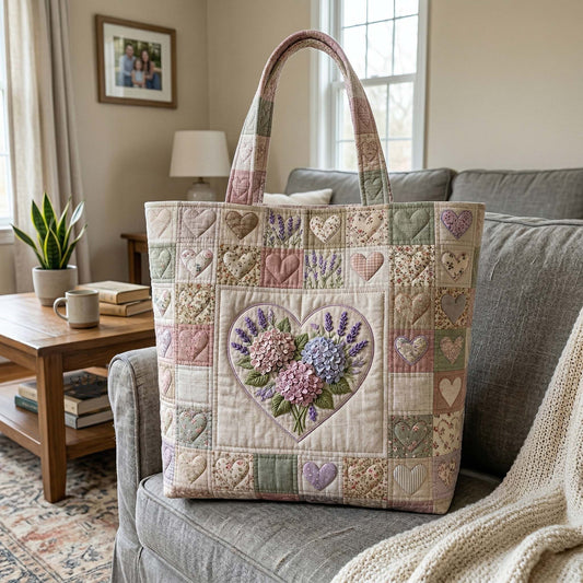 Flower Patchwork Quilted Tote Bag GFTOTP18170