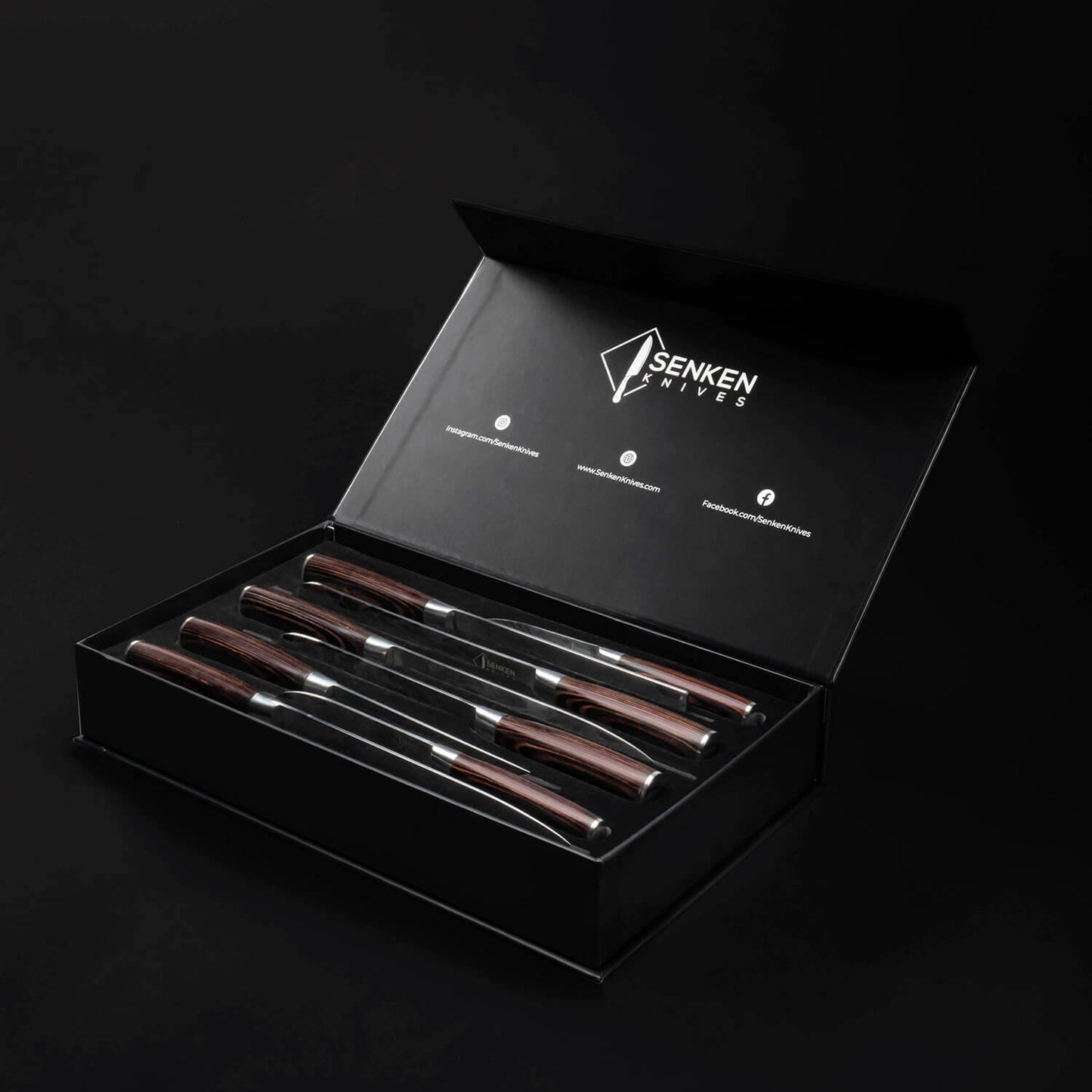 Imperial Collection — Japanese High-Carbon Steel Knife Set with Damascus Pattern
