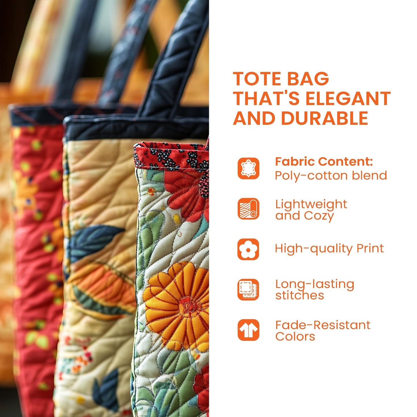 Swirly Cat Quilted Tote Bag GFTONT1115